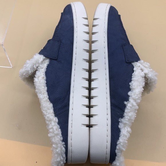 Vionic Uptown Mule Women's Faux Fur Navy Blue Slip On Shoes Casual Cozy - Size 9 - Picture 5 of 7